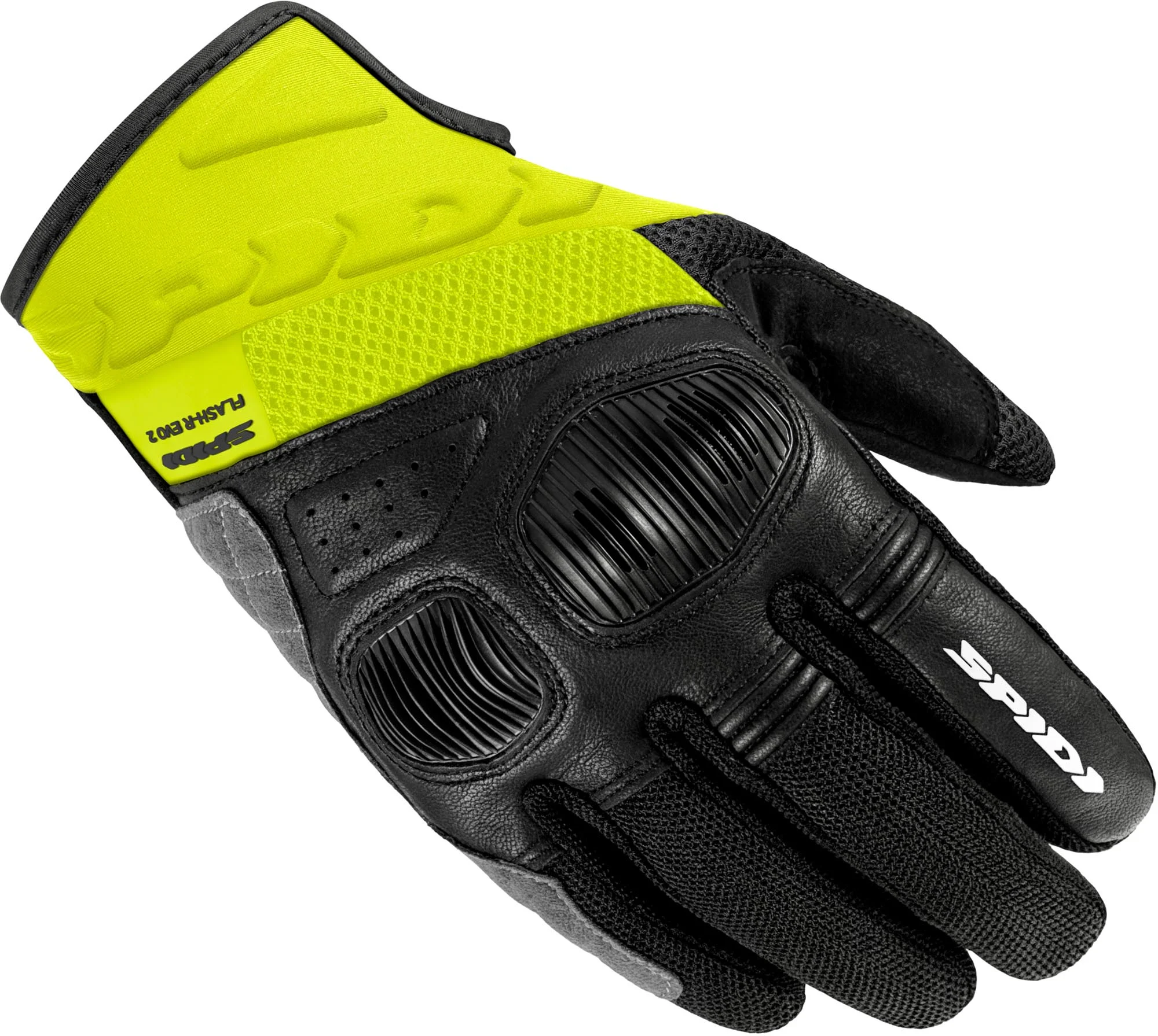 Spidi Flash-R Evo 2 Motorcycle Gloves  black/neon/yellow