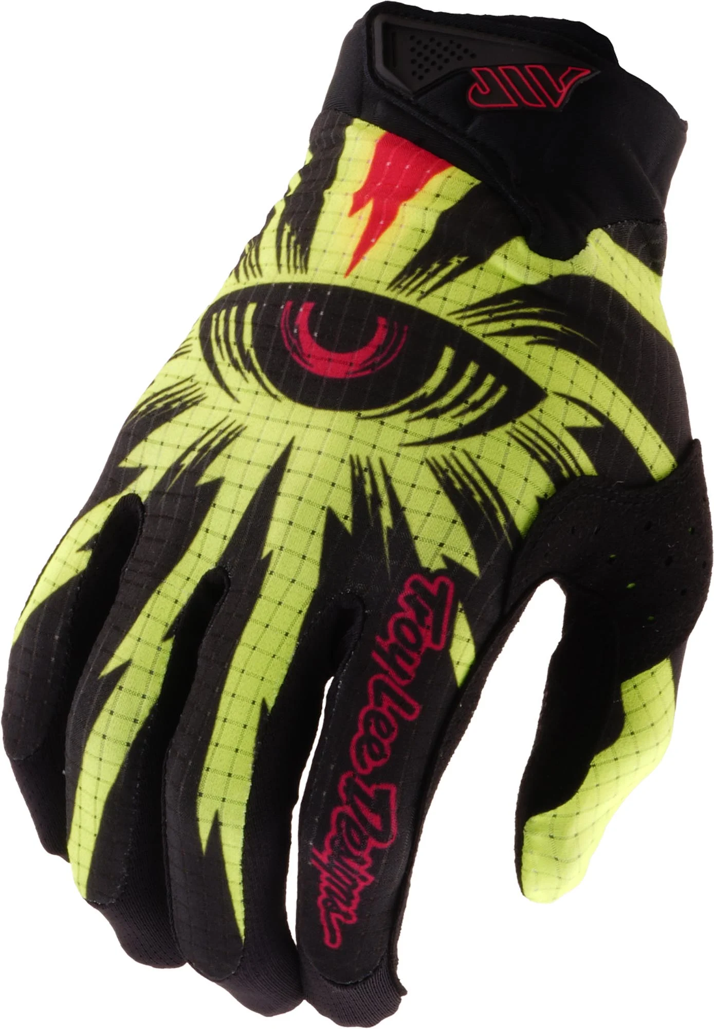 Troy Lee Designs Air Cyclops Youth Motocross Gloves  black/neon-yellow