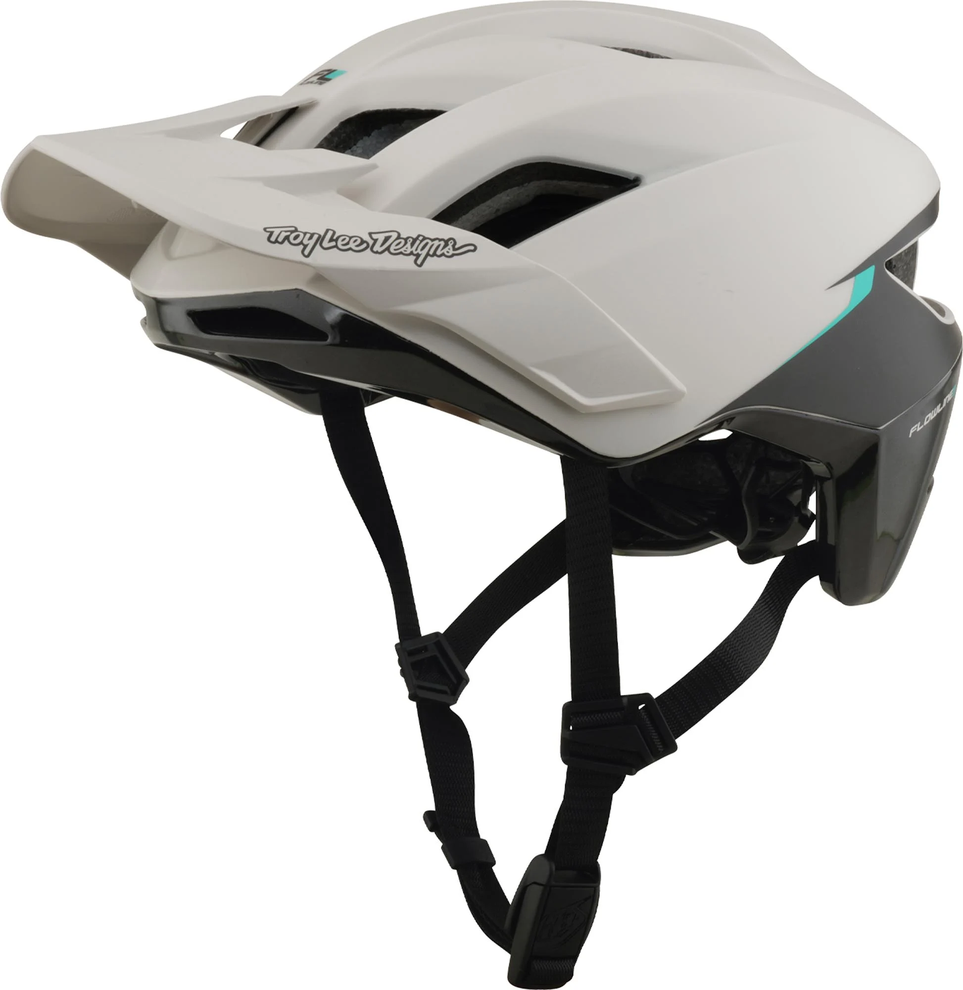 Troy Lee Designs Flowline SE MIPS Stacks Bicycle Helmet grey/turquoise