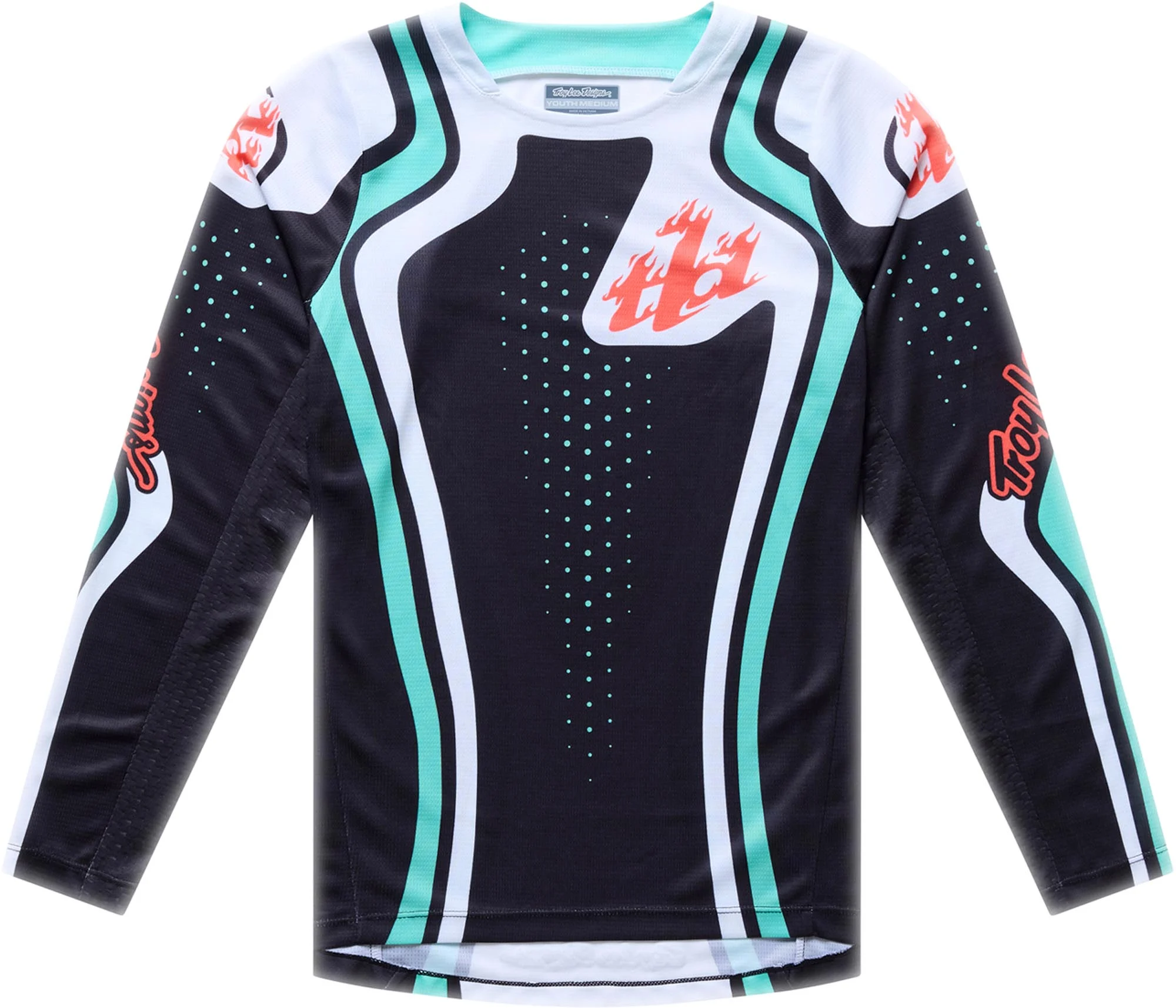 Troy Lee Designs GP Pro Roller Youth Motocross Jersey  black/turquoise