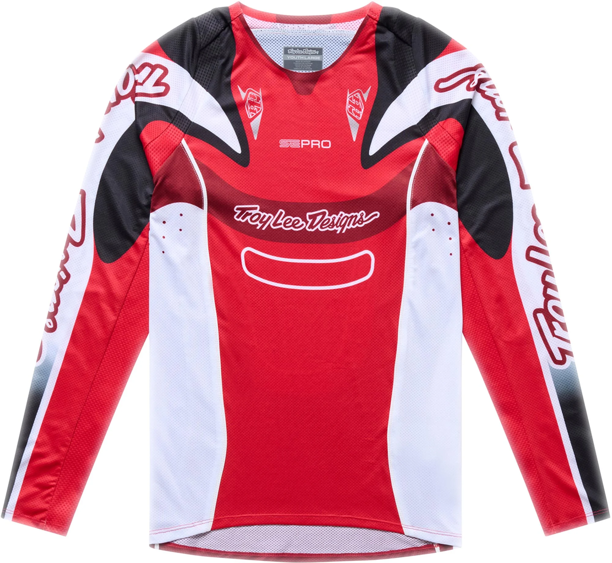 Troy Lee Designs SE Pro Salvo Youth Motocross Jersey  red/white