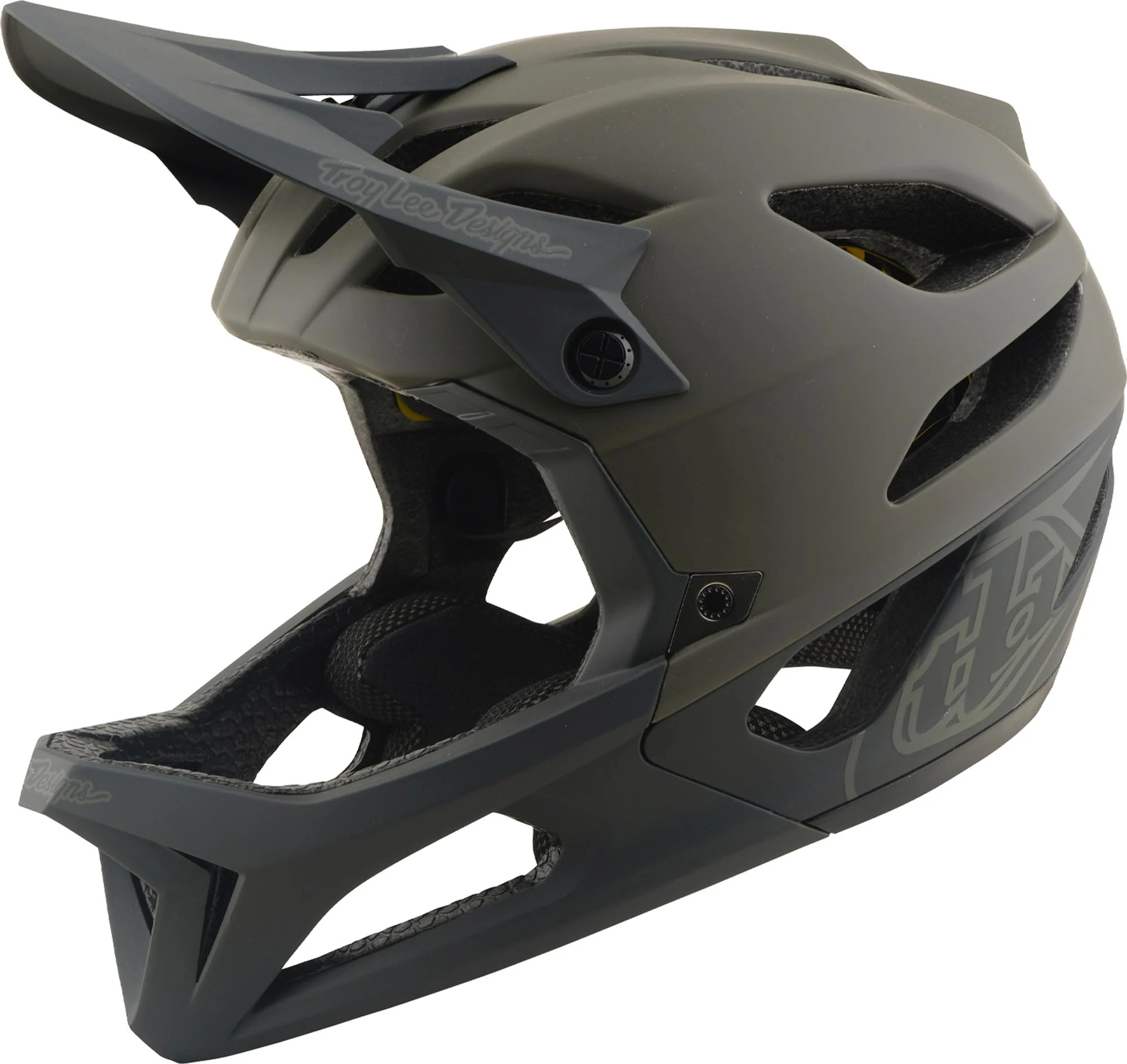 Troy Lee Designs Stage MIPS Drone Downhill Helmet anthracite/green