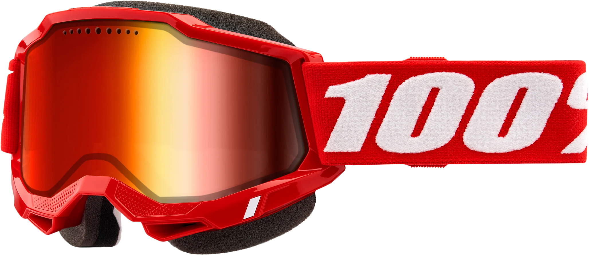 Accuri 2 Snowmobile Goggle Red W/ Red Mirror Lens