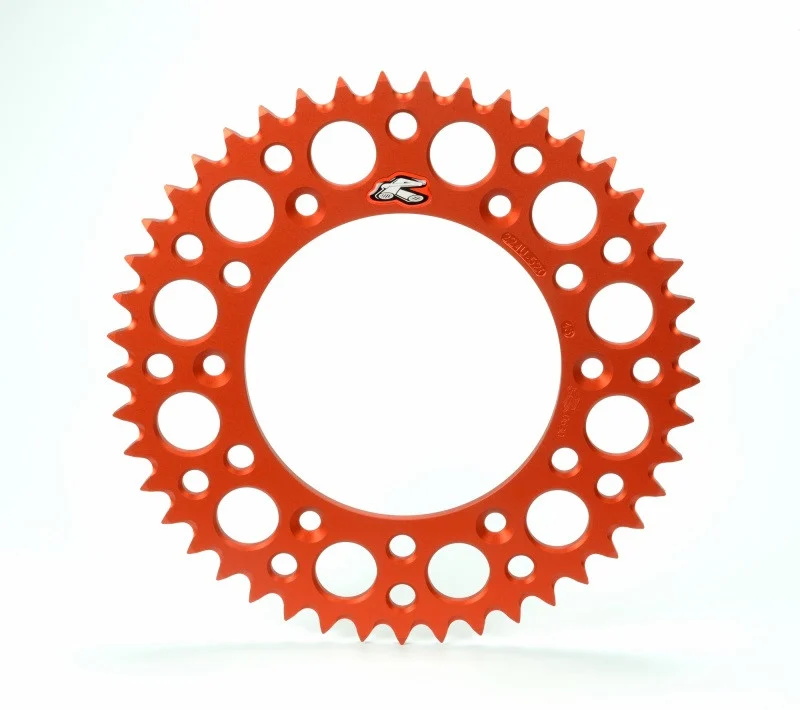 Renthal 2021 KTM 300 EXC CKD BR Rear Grooved Sprocket - Orange 520-53P Teeth - 224U-520-53GPOR