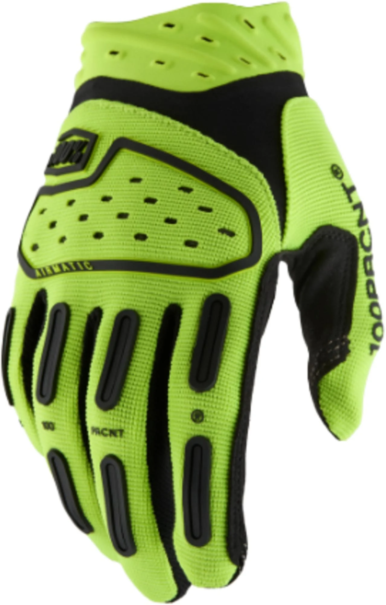 100% Airmatic 2 Motocross Gloves neon yellow