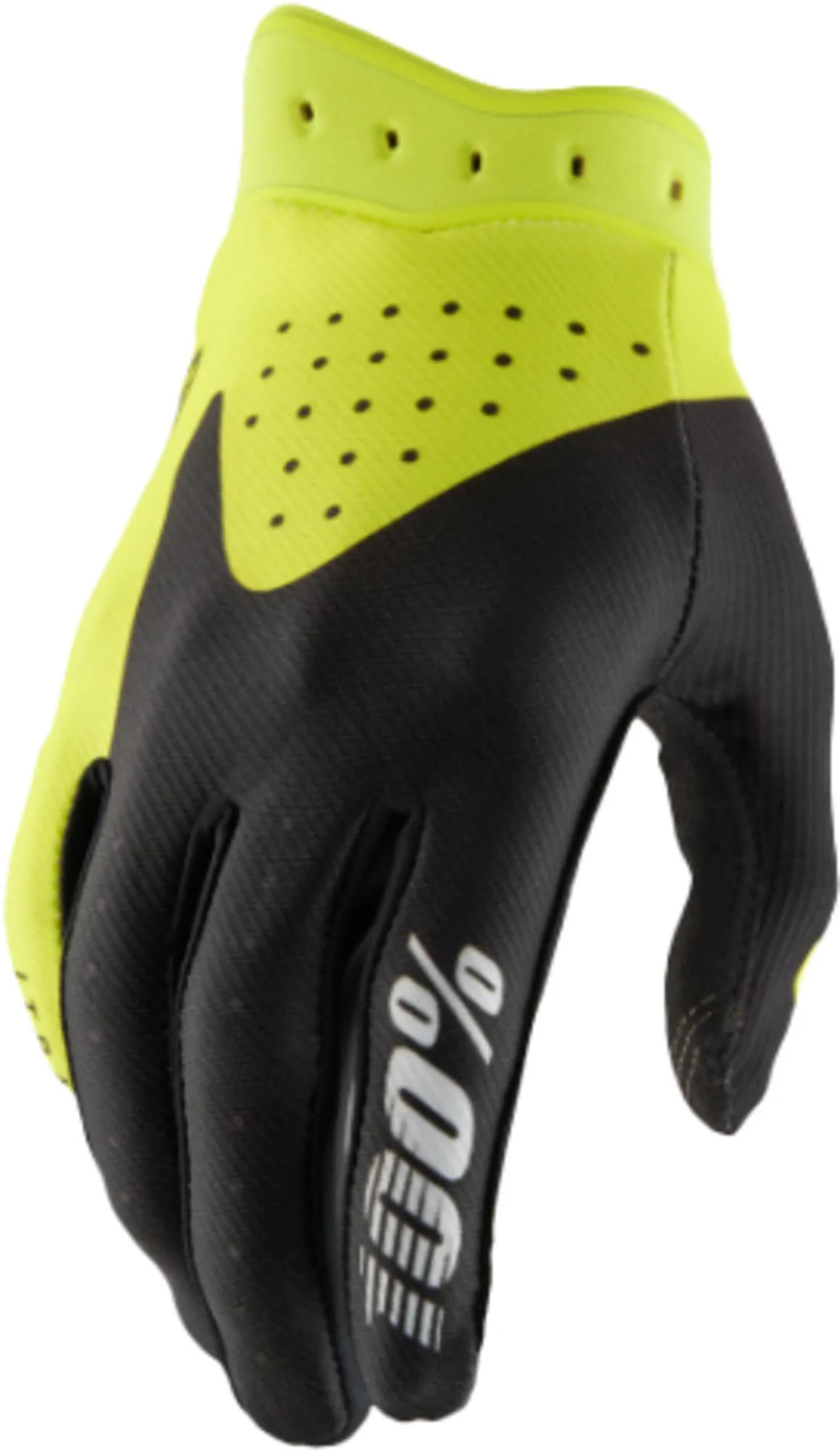 100% iTrack MX Gloves black/neon-yellow