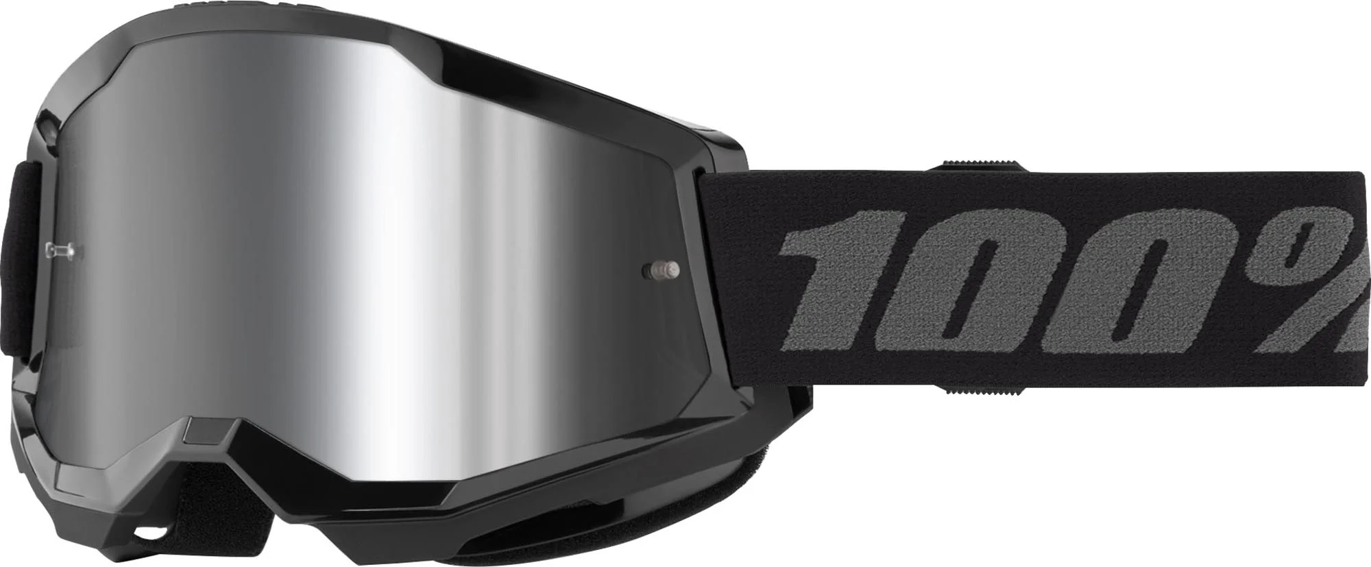 100% Strata 2 Youth Motocross Goggles  black/grey