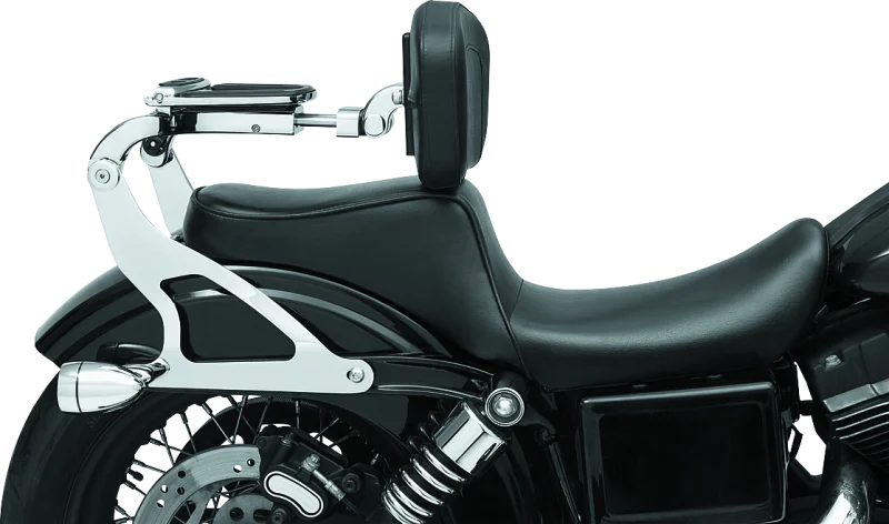 Kuryakyn Fixed Mounts Multi-Purpose Driver/Passenger Backrest 06-17 Dyna Models Chr (No Mount) - 7095