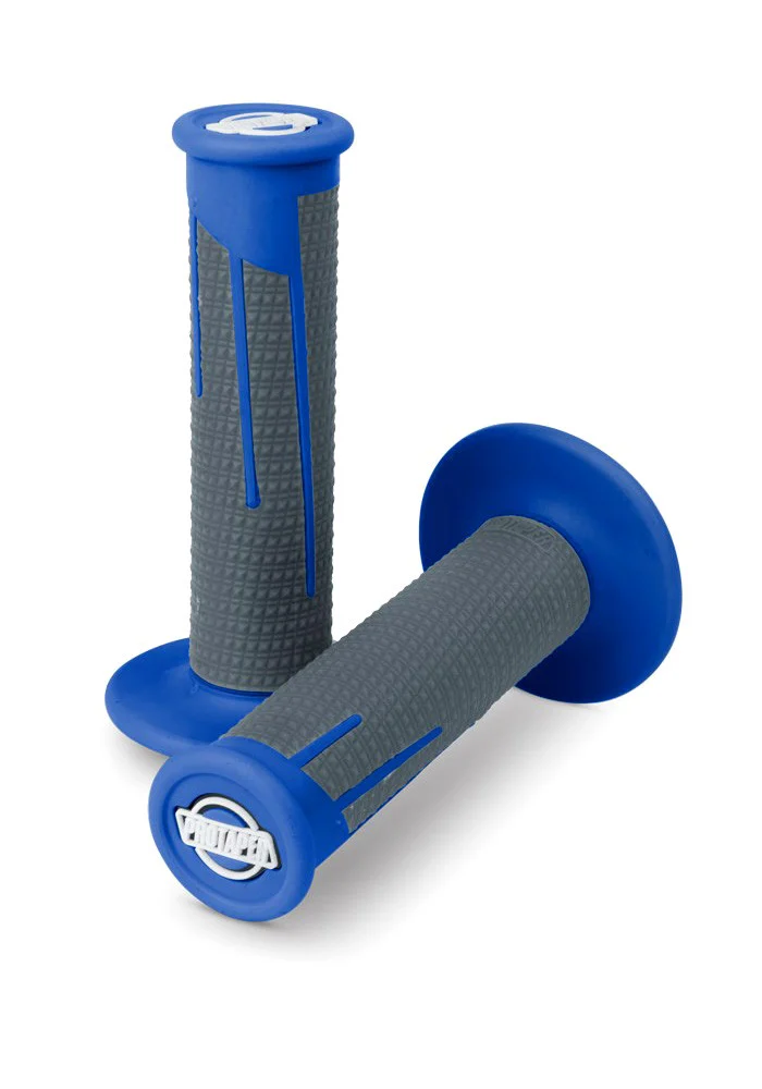 ProTaper Clamp-On Grips | Full Diamond | Twist Throttle | Blue/Gray (021688)