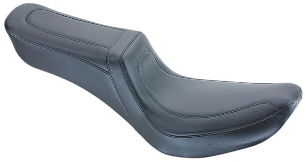 Mustang Plain Squareback Black Motorcycle Seat (75619)
