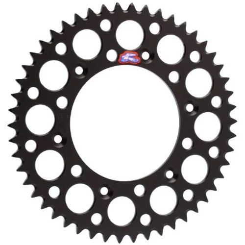 Renthal Ultralight Aluminum Rear Sprocket Black 50 Tooth (121U-428-50GPBK)