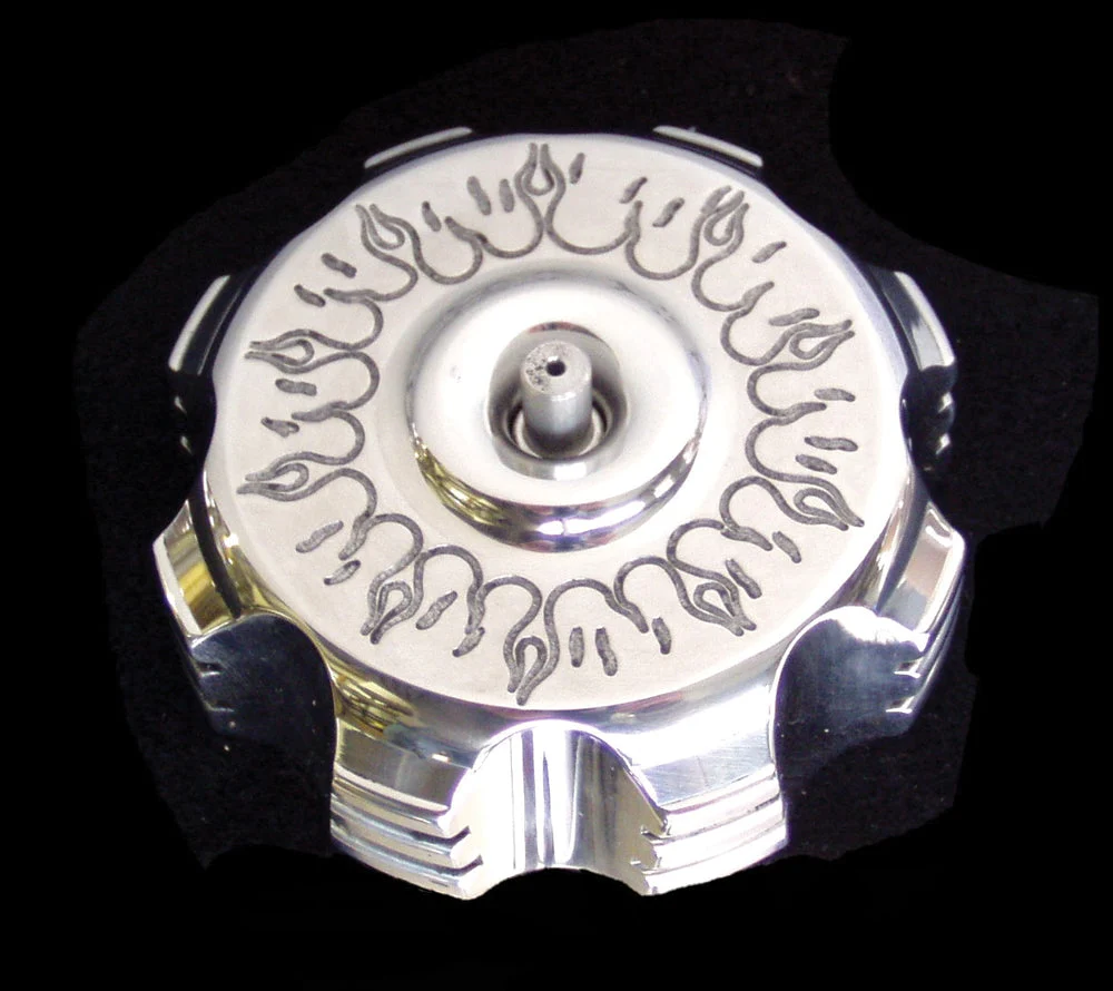 Billet Gas Cap (Flames)