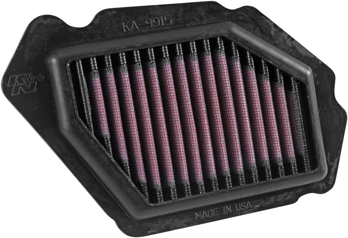 K&N High-Flow Performance Air Filter for '15-20 Kawasaki ZX1000 H2 (KA-9915)