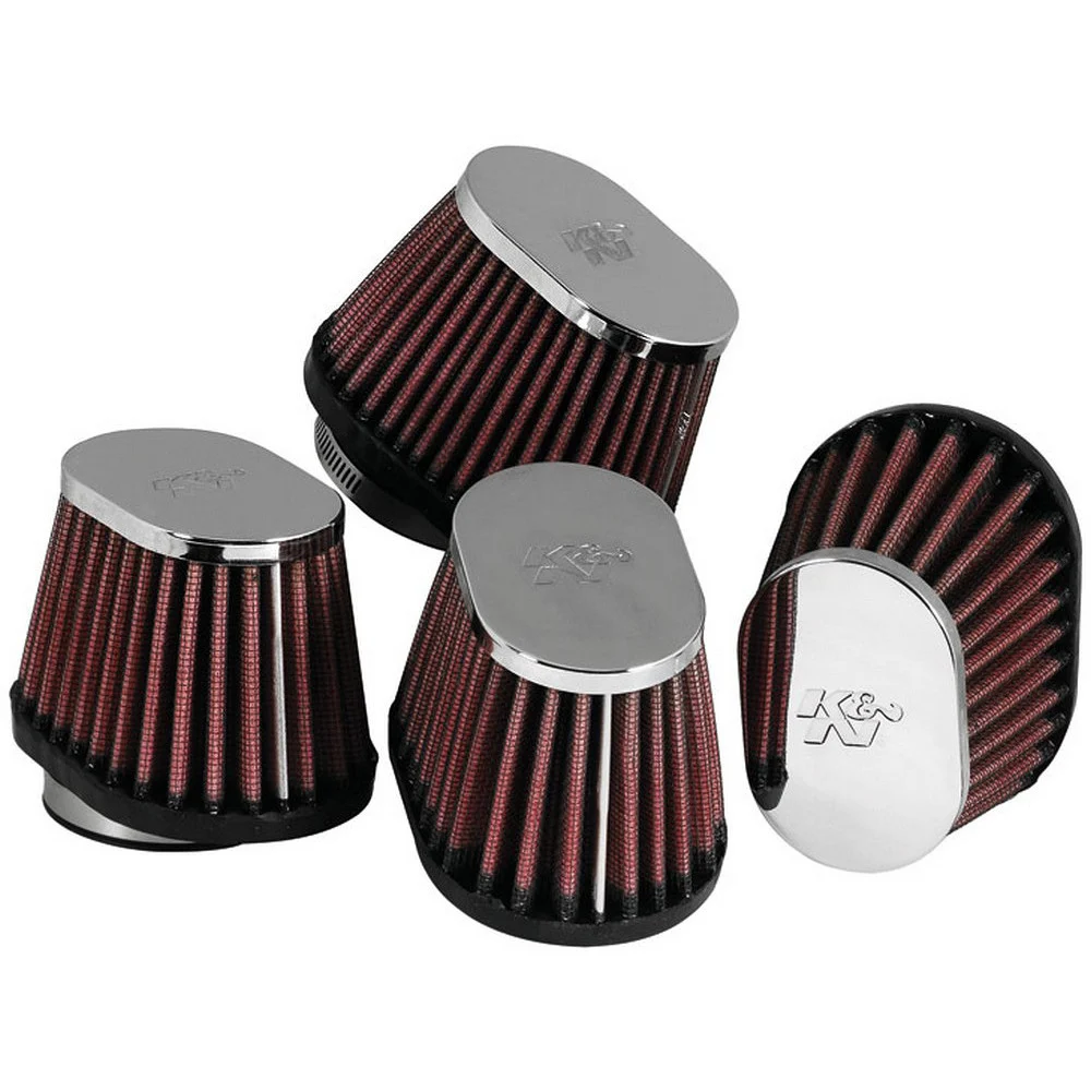 K&N Custom Oval Clamp-On Air Filter 4 Pack (RC-1824)