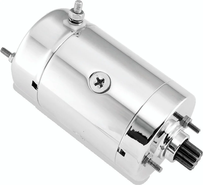 Twin Power 82-88 FLH FLT 74-86 FXE 74-E76 XLH Chrome Hitachi Starter Replaces H-D 31570-73 - 215509