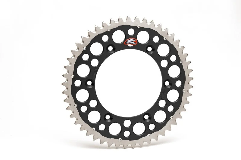 Renthal 96-18 Honda CR250R/ CRF150/250R/450R/X/ XR 250R/650R Rear Twinring - Black 520-48P Teeth - 1540-520-48GPBK