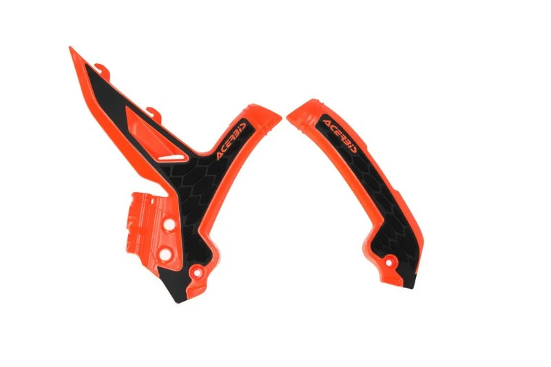 Acerbis 23+ KTM EXC-F/ SX/ SX-F/ XC/ XC-F/ XC-W/ XCF-W Frame Guards- X-Grip - 16 Orange/Black - 2975045225