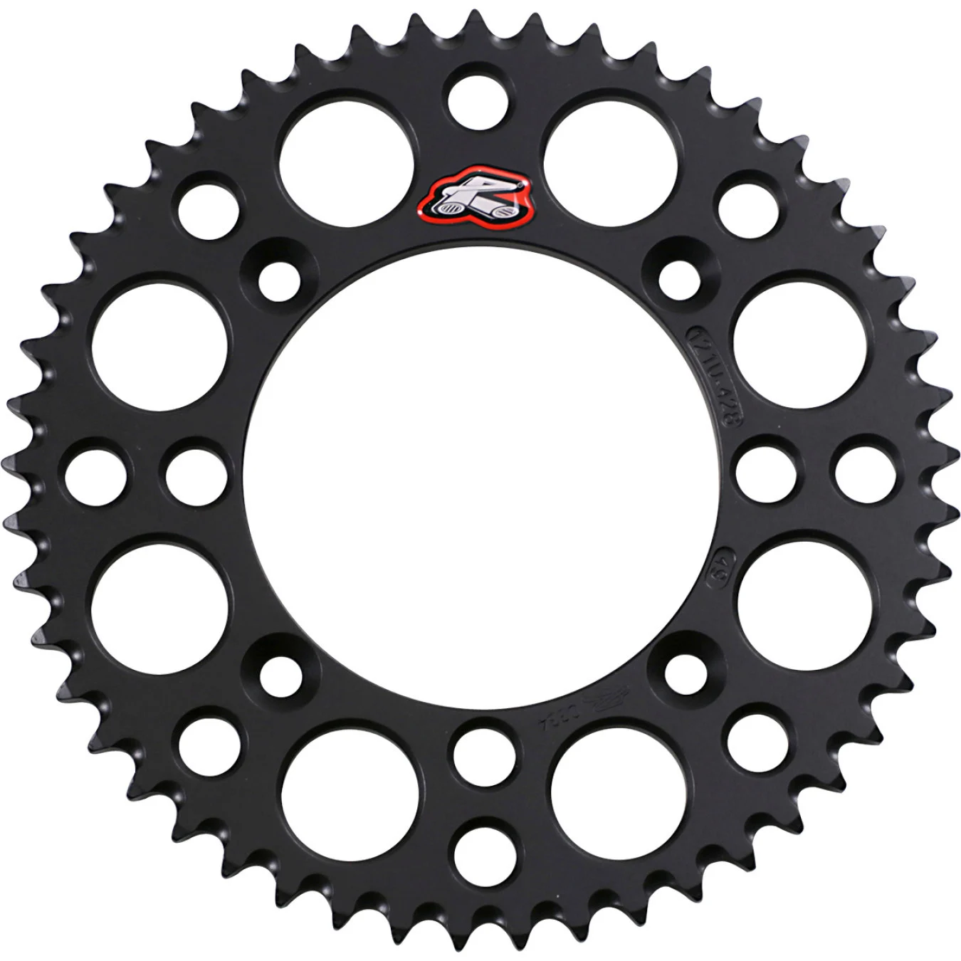 Renthal Ultralight Aluminum Rear Sprocket Black 49 Tooth (121U-428-49GPBK)