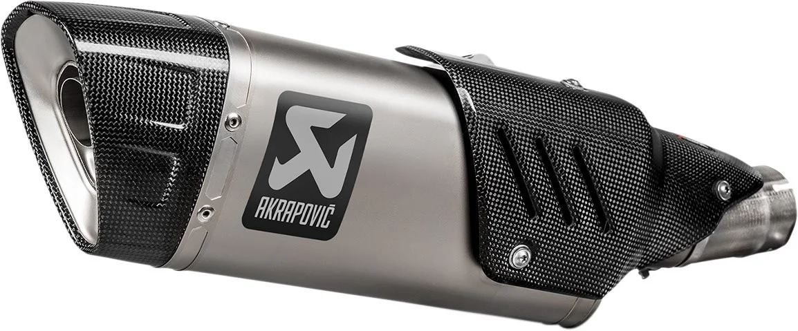Akrapovic Titanium Triangle Slip-On Muffler w/Slash-Cut Cap (S-H10SO20-HAPLT)