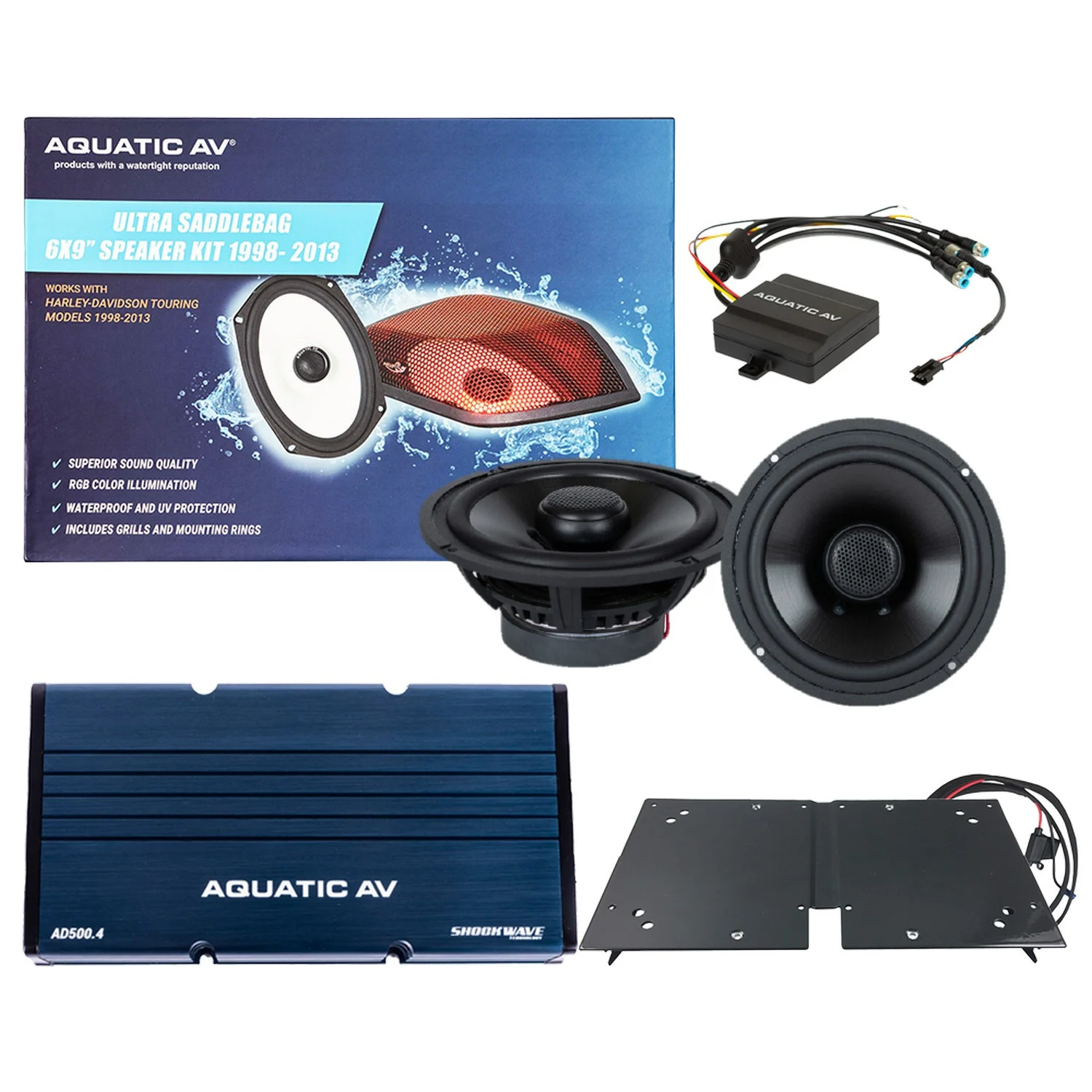 Aquatic AV Batwing Ultra RGB Speaker and Amp Kit (BT301)