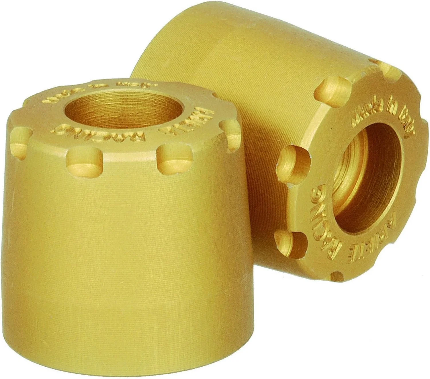 Ariete Alu-Rub Gold Handlebar End Weights (12997/SU-O)