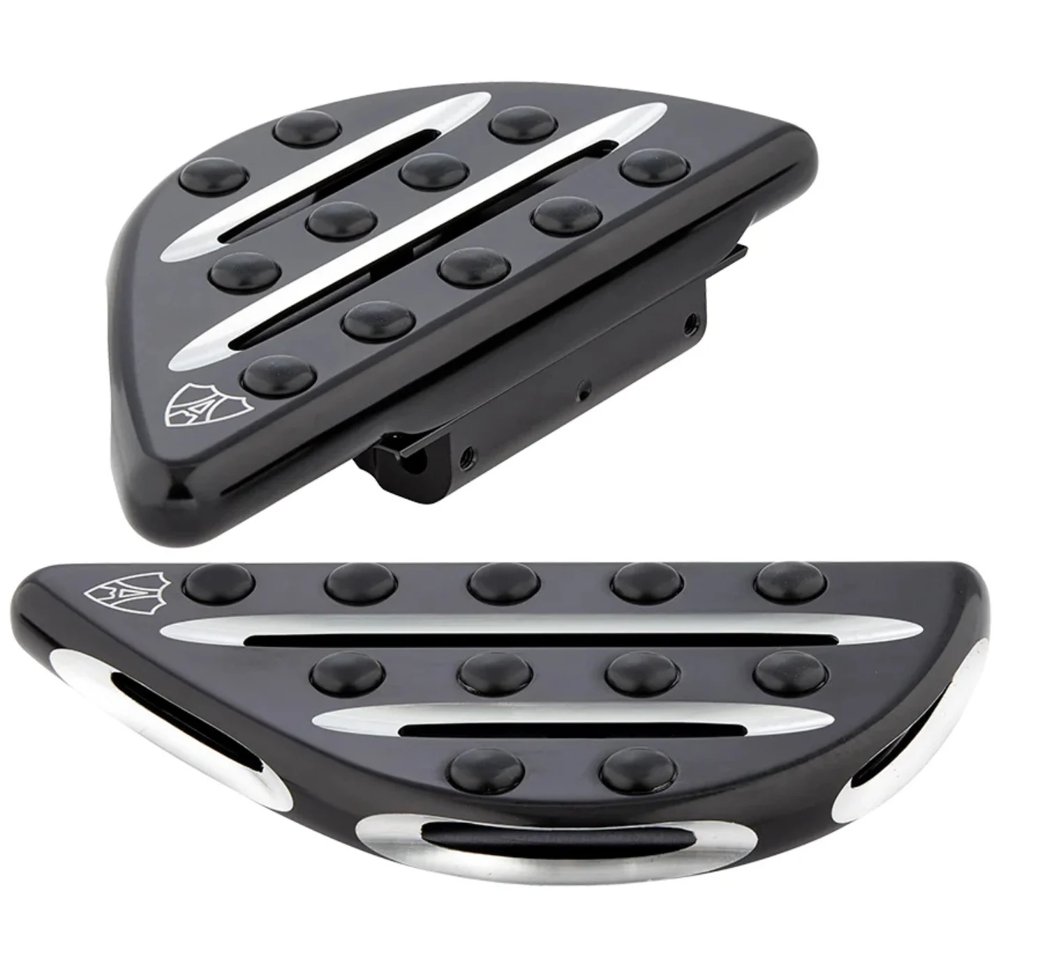 Arlen Ness Deep Cut Black Passenger Floorboards (06-867)