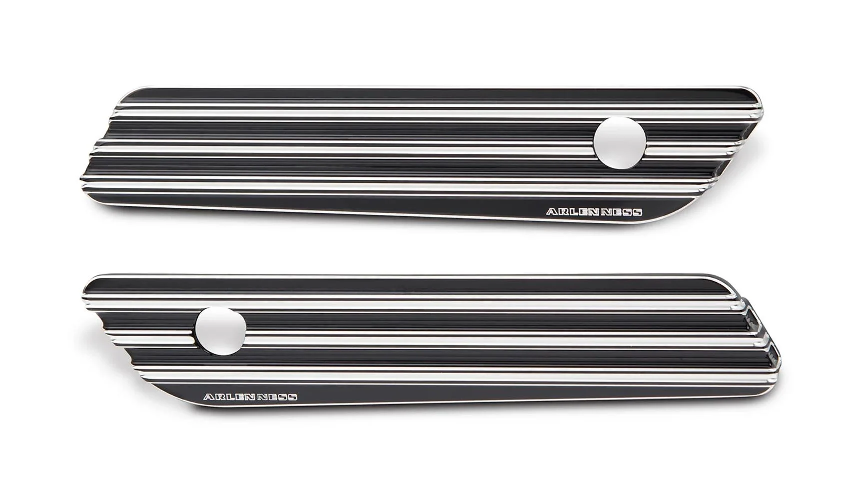 Arlen Ness 10-Gauge Black Saddlebag Latch Covers (03-608)
