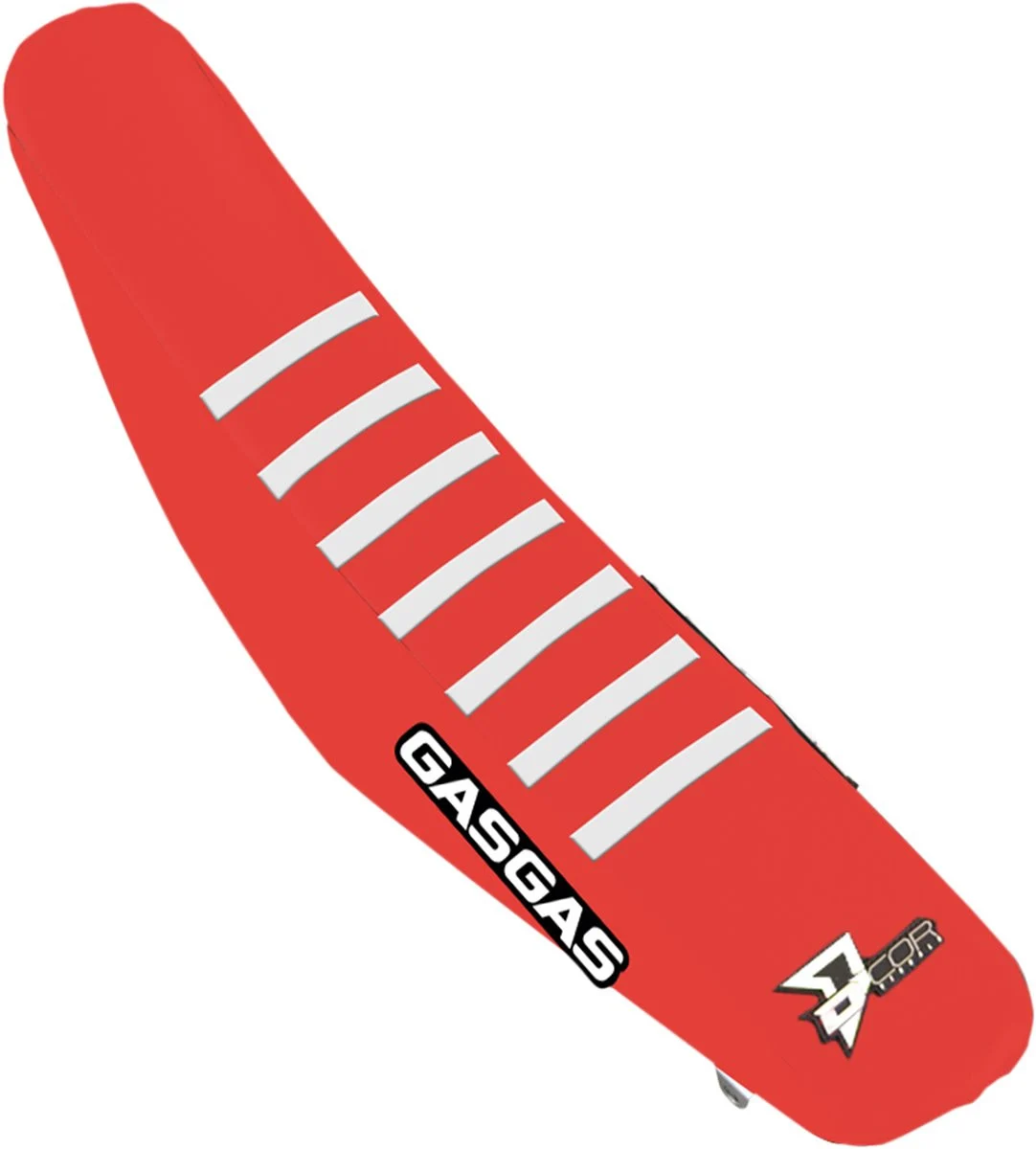 D'Cor Visuals GASGAS Red/White Ribbed Seat Cover (30-65-002)