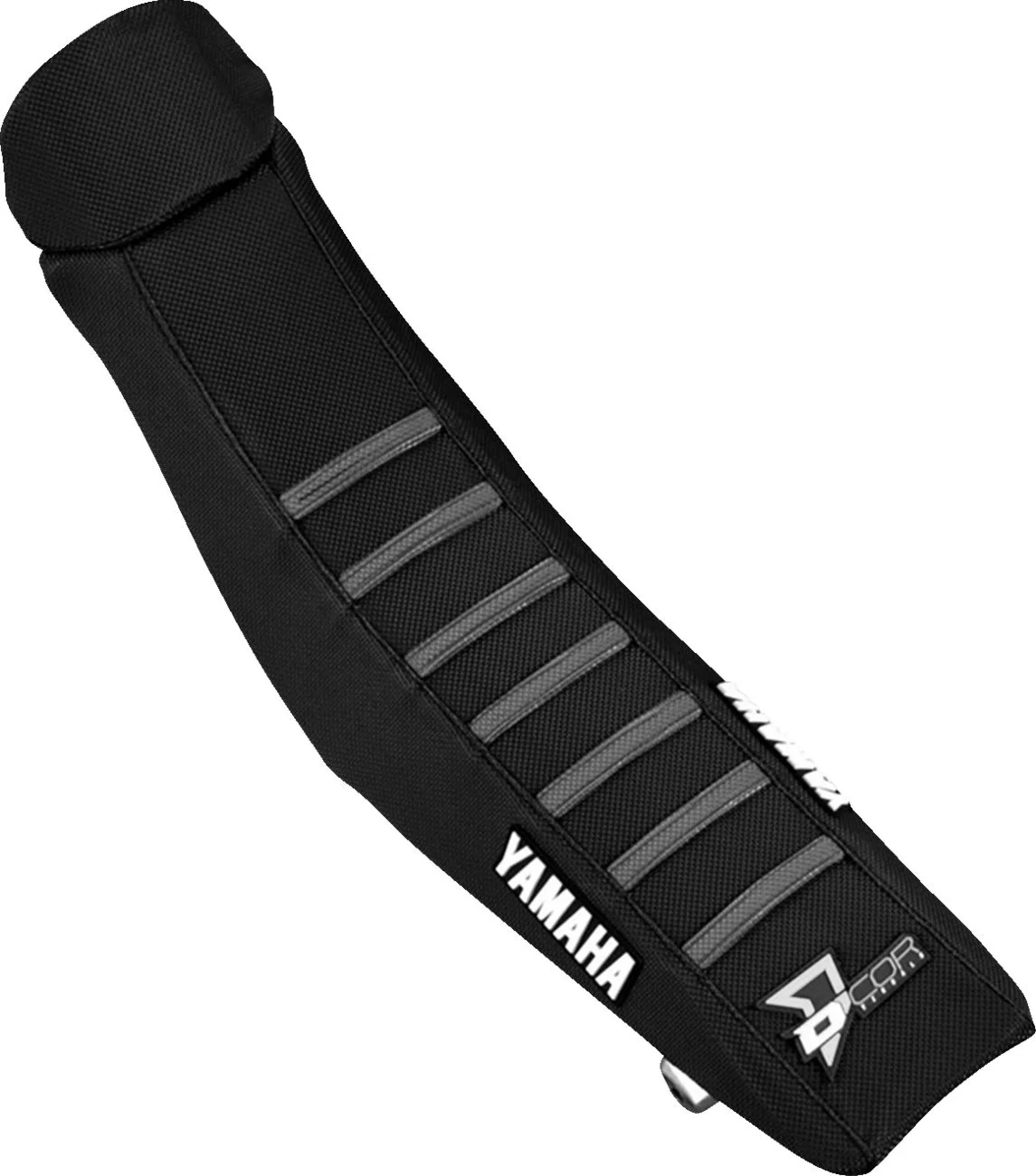 D'Cor Visuals Yamaha Black/Gray Ribbed Seat Cover (30-50-147)