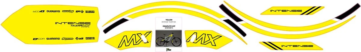 D'Cor Visuals Yellow Tazer MX Graphics Kit (10-80-100-YL)