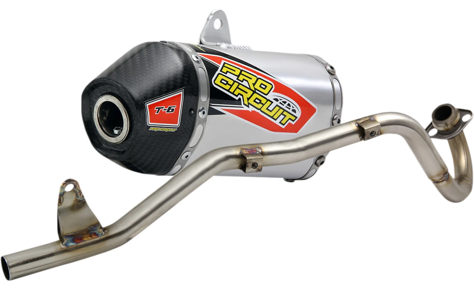 Pro Circuit T-6 Stainless Steel Carbon Tip Full Exhaust System (0111911G)