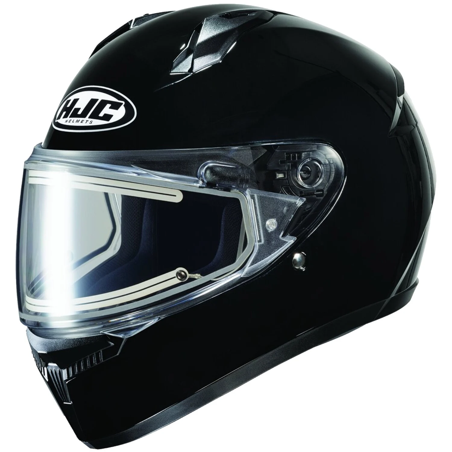 HJC C10 Solid Snow Helmet w/Heated Electric Shield