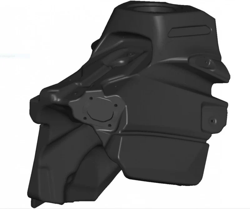 Acerbis 19-21 KTM SX125/150/250/2019 XC250/300 3.1 Gallon Fuel Tank - Black - 2780640001