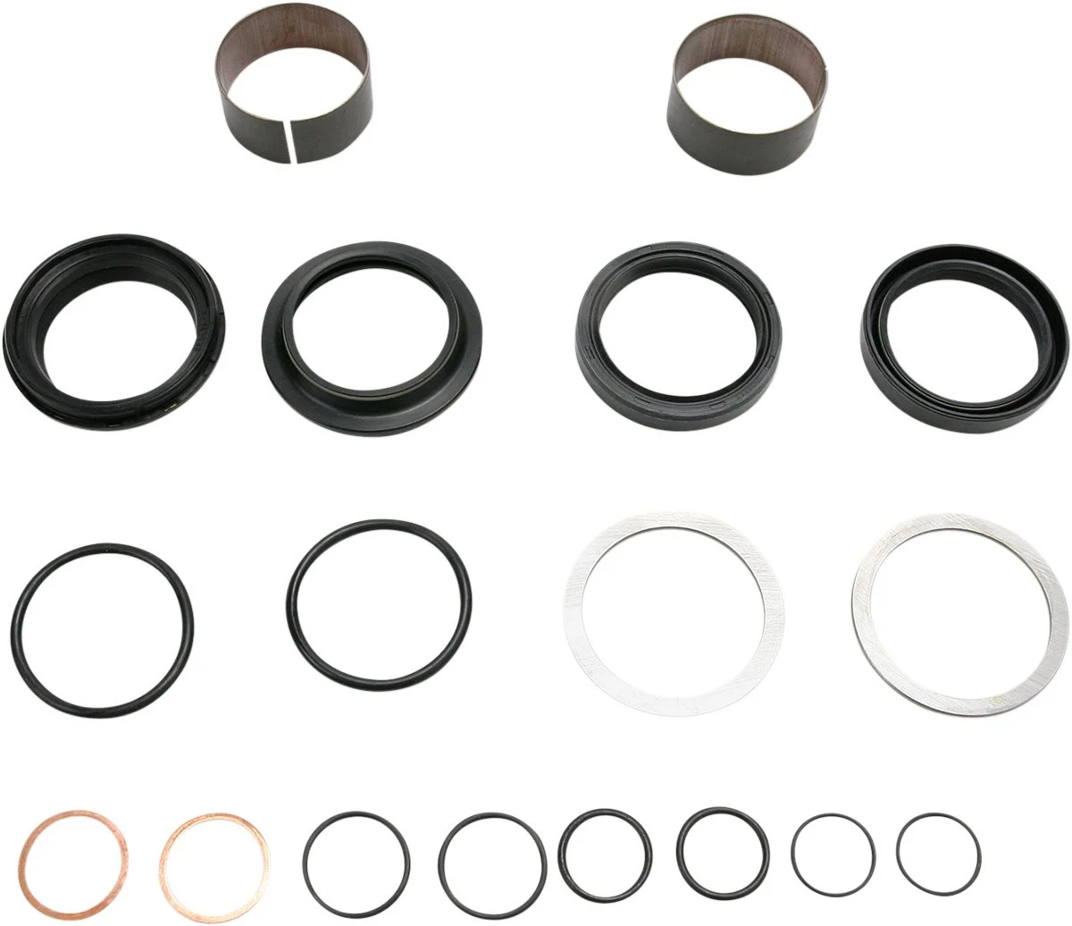 Pivot Works Front Fork Seal, Wiper & Bushing Rebuild Kit (PWFFK-K10-021)