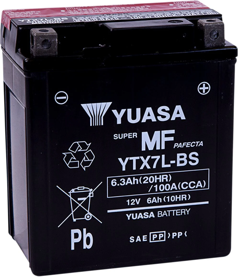 Yuasa YTX7L-BS AGM Maintenance Free Battery (YUAM327BS)