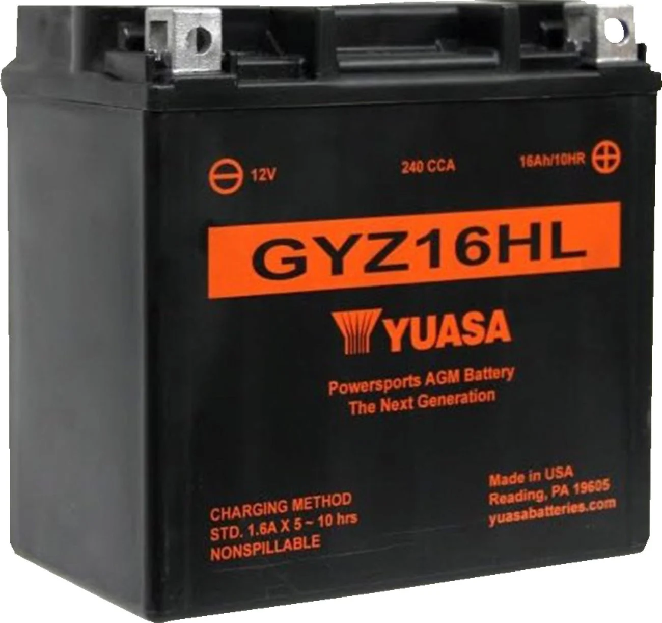 Yuasa GYZ16HL GYZ Series AGM Maintenance Free Battery (YUAM716GHL)