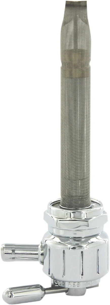 Pingel Grooved Chrome 22mm Round Fuel Valve (1311-CG)