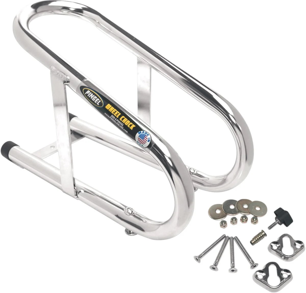 Pingel Chrome 3-1/2" Removable Wheel Chock (WC350)