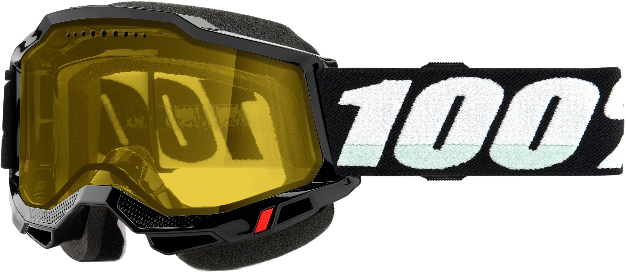 Accuri 2 Snowmobile Goggle Black W/ Yellow Lens