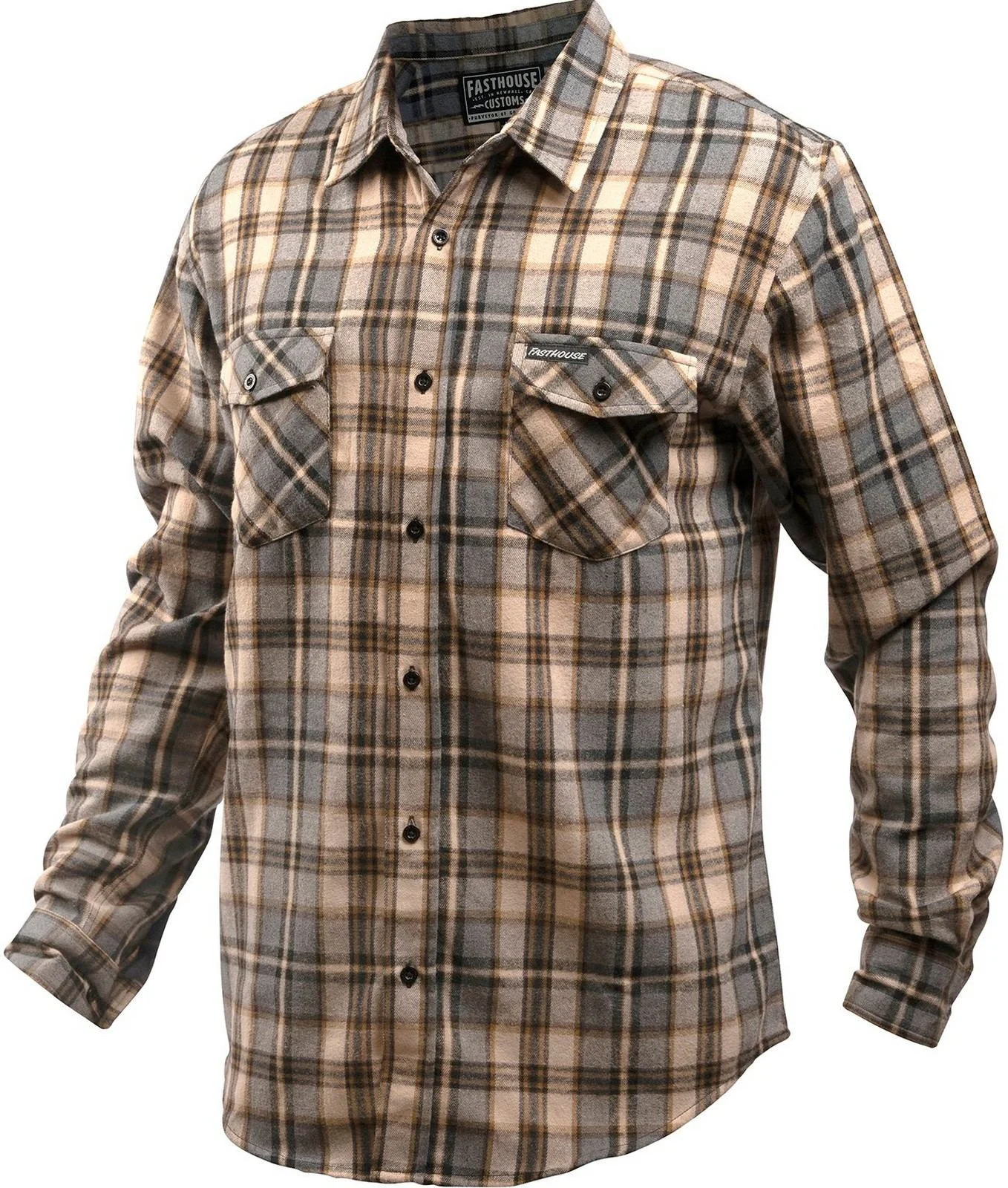 Fasthouse Saturday Night Special Youth Button Up LS Flannel Shirt