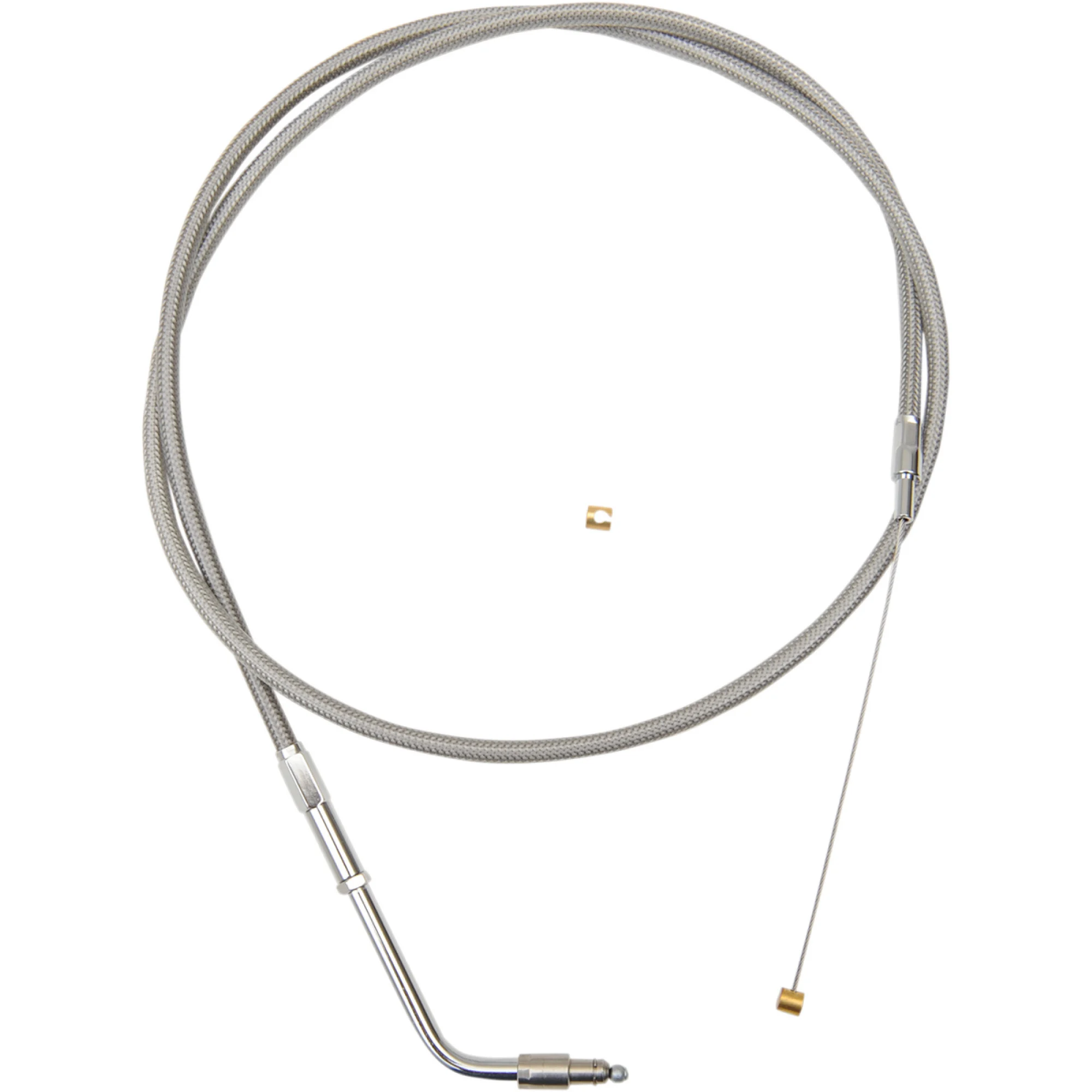 LA Choppers Stainless Throttle Cable for 18"-20" Handlebars (LA-8100TH19)