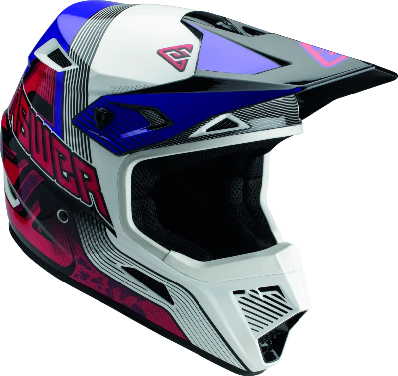 Answer Youth AR1 Vendetta Helmet - Red, White & Purple