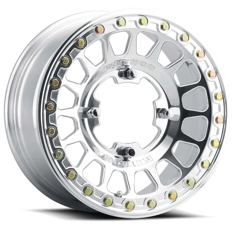 Method MR413 Beadlock 15x10 / 6+4/25mm Offset / 4x156 / 120mm CB Polished Wheel - MR413510461164B