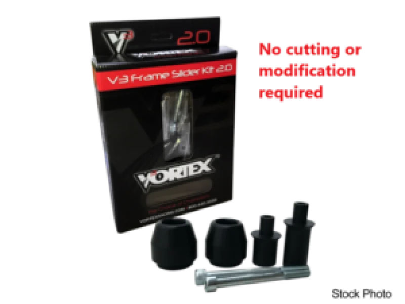 Vortex Racing 17-19 Kawasaki Z650 V3 2.0 Frame Slider Kit- No Cut - SR233