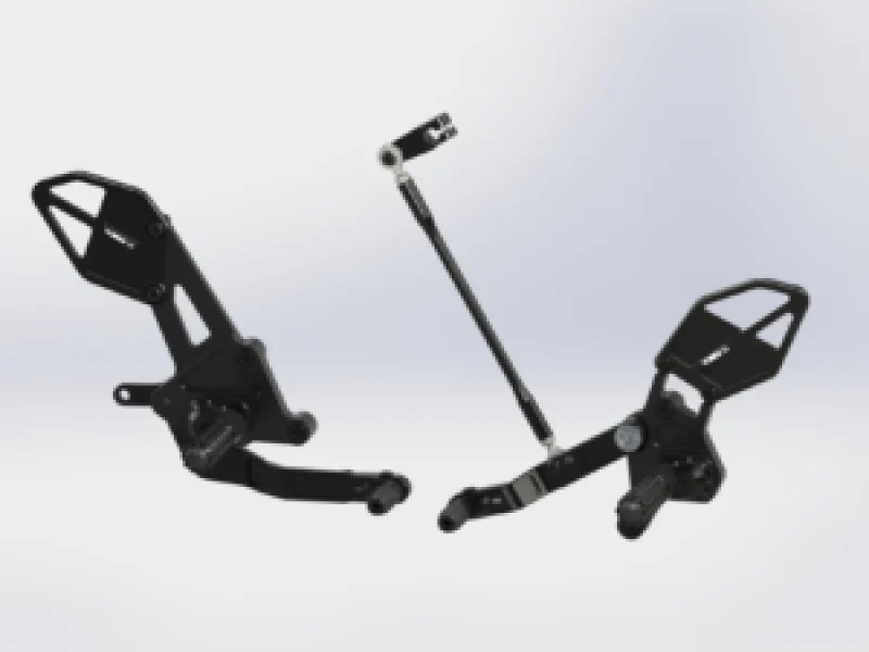 Vortex Racing 15-17 Yamaha FZ-07,18-24 Yamaha MT-07 Rear Set- Black - RS651K