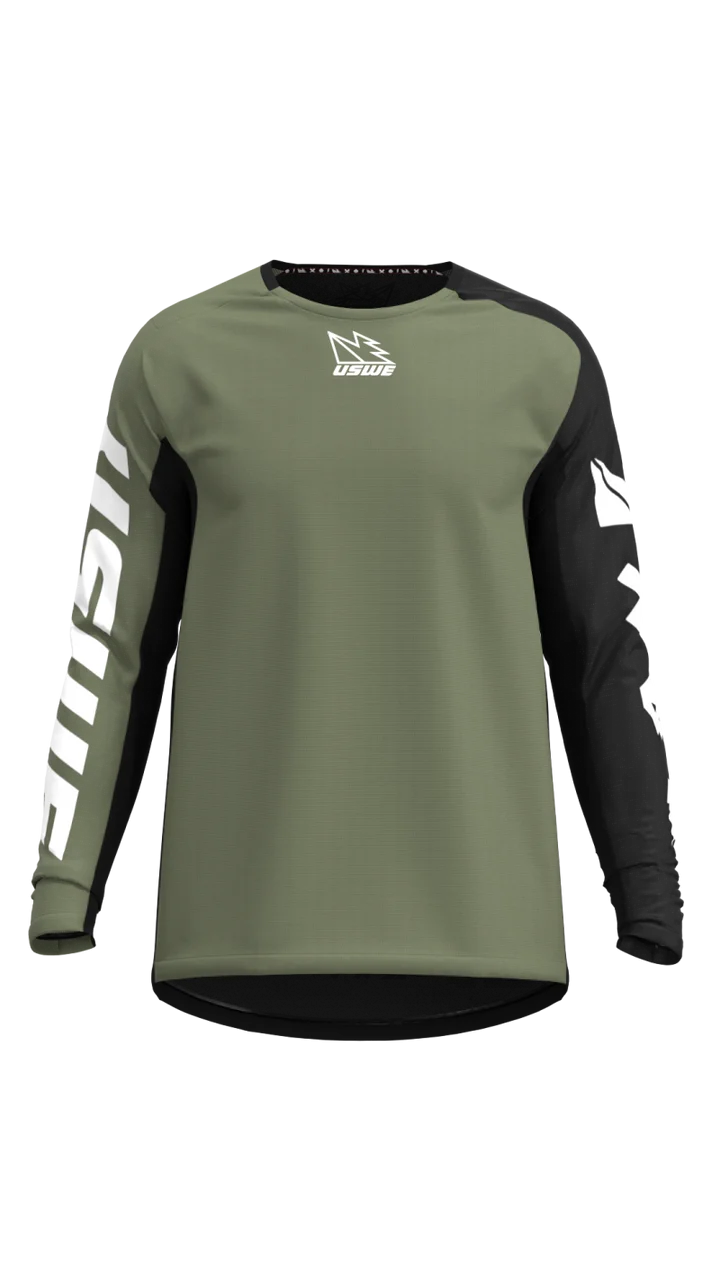 USWE Kalk Off-Road Jersey Olive Green - Small - 80951021050104