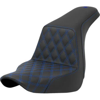 SADDLEMEN Step-Up Seat - Front Lattice Stitch - Blue Stitch - FXLR/FLSB '18-'21 A818-29-172BLU