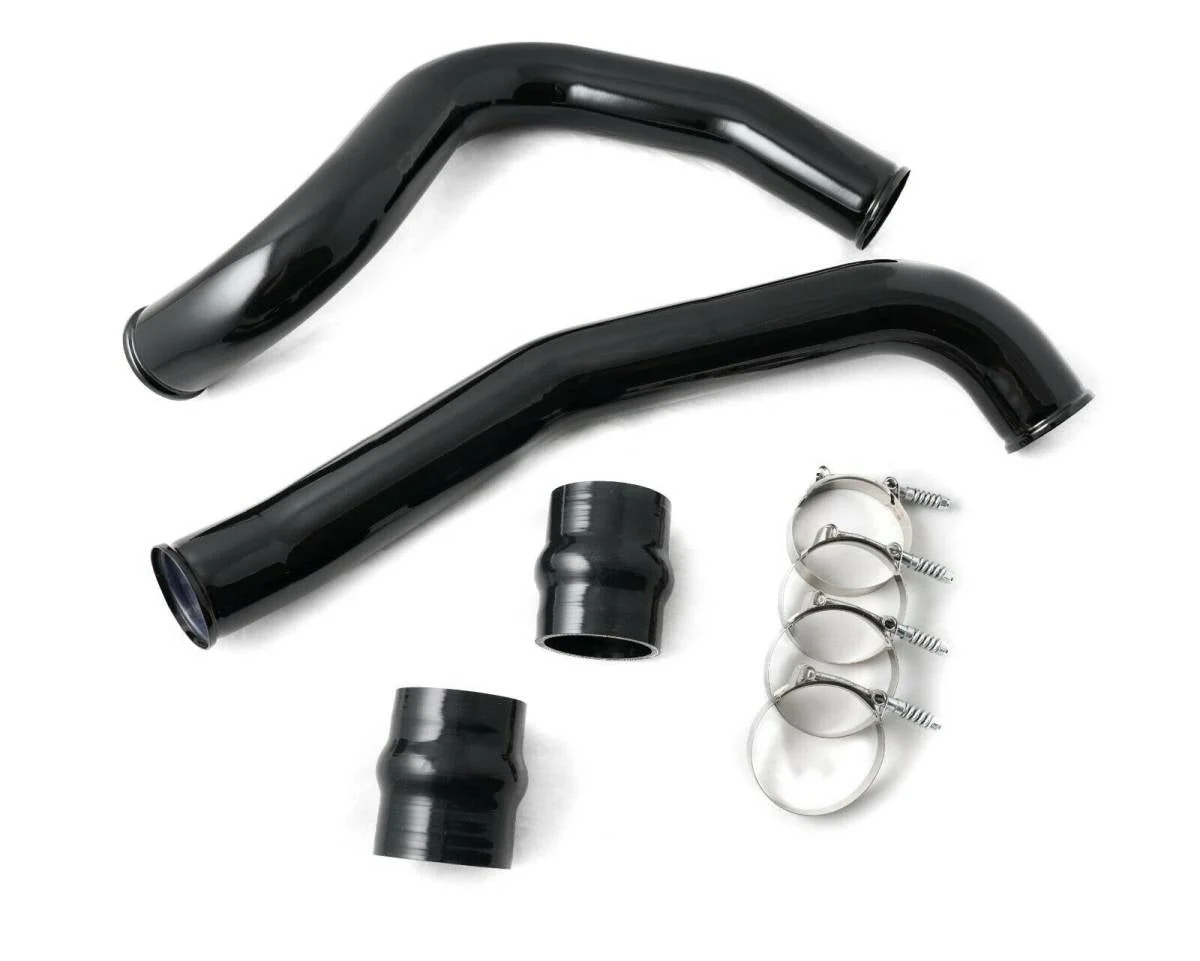 Rudy's Black Aluminum Hot & Cold Side Intercooler Pipe & Boot Kit For 99.5-03 7.3 Powerstroke