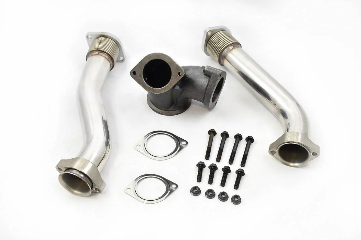 Rudy's Polished Replacement Turbocharger Up Pipe Kit For 99.5-03 7.3 Powerstroke