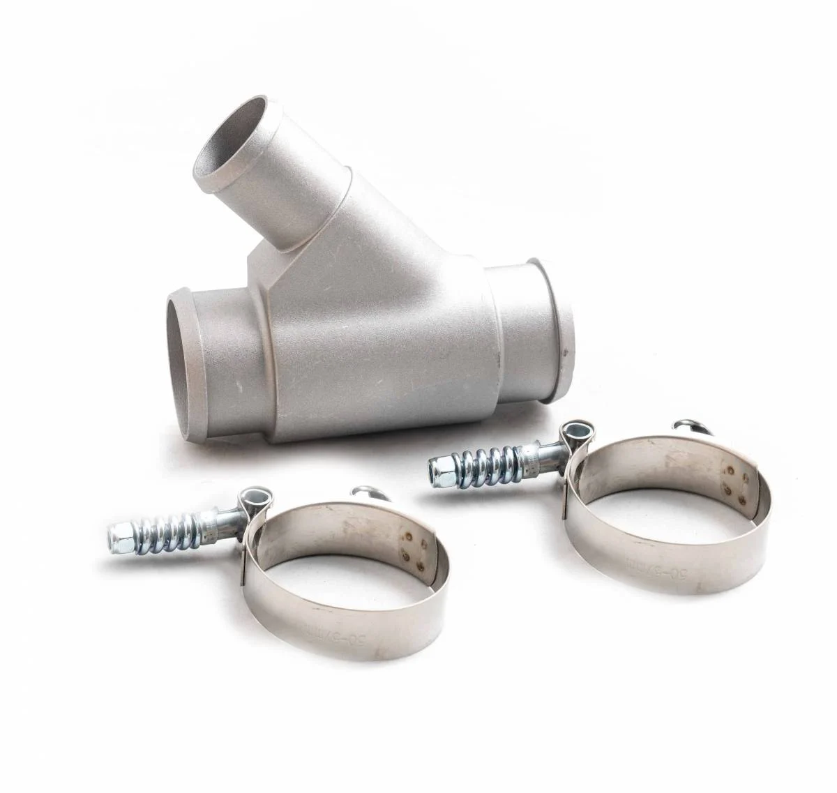 Rudy's Raw Weldless Dual Radiator Coolant Y-Pipe For 13-19 6.7 Cummins